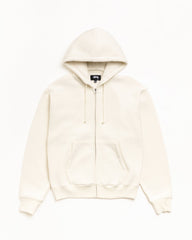 CURSIVE APPLIQUE ZIP HOODIE