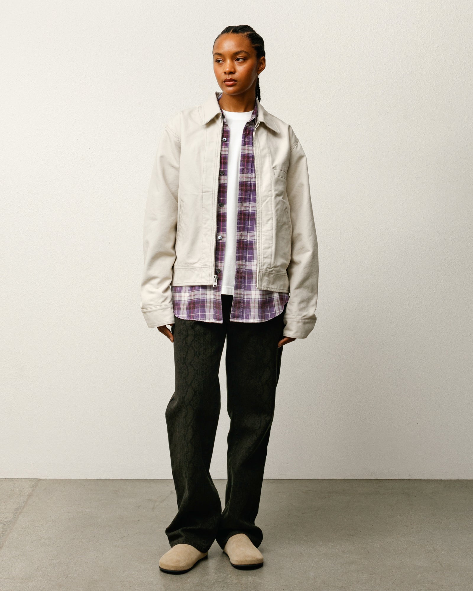 WORK JACKET COLLARED
