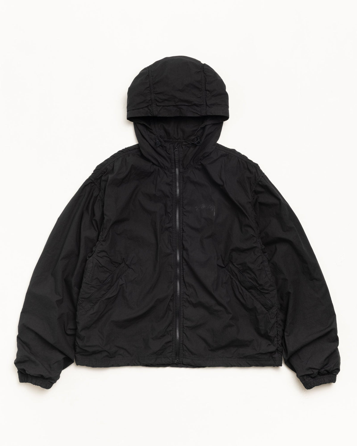 DOUBLE COTTON HOODED JACKET