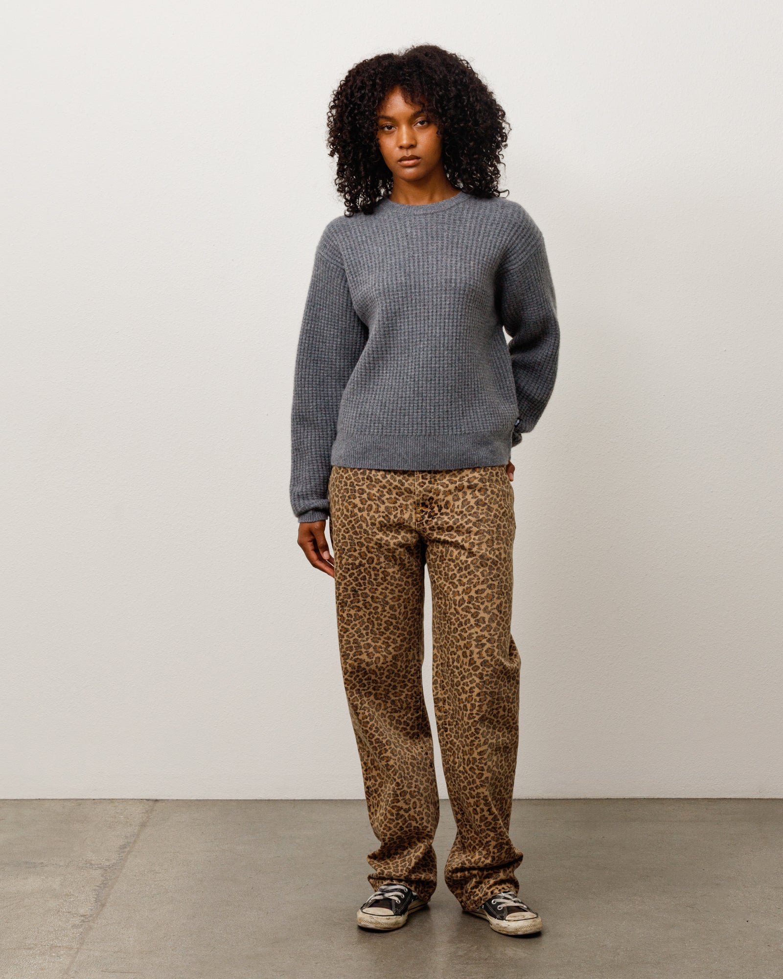 WAFFLE CASHMERE SWEATER