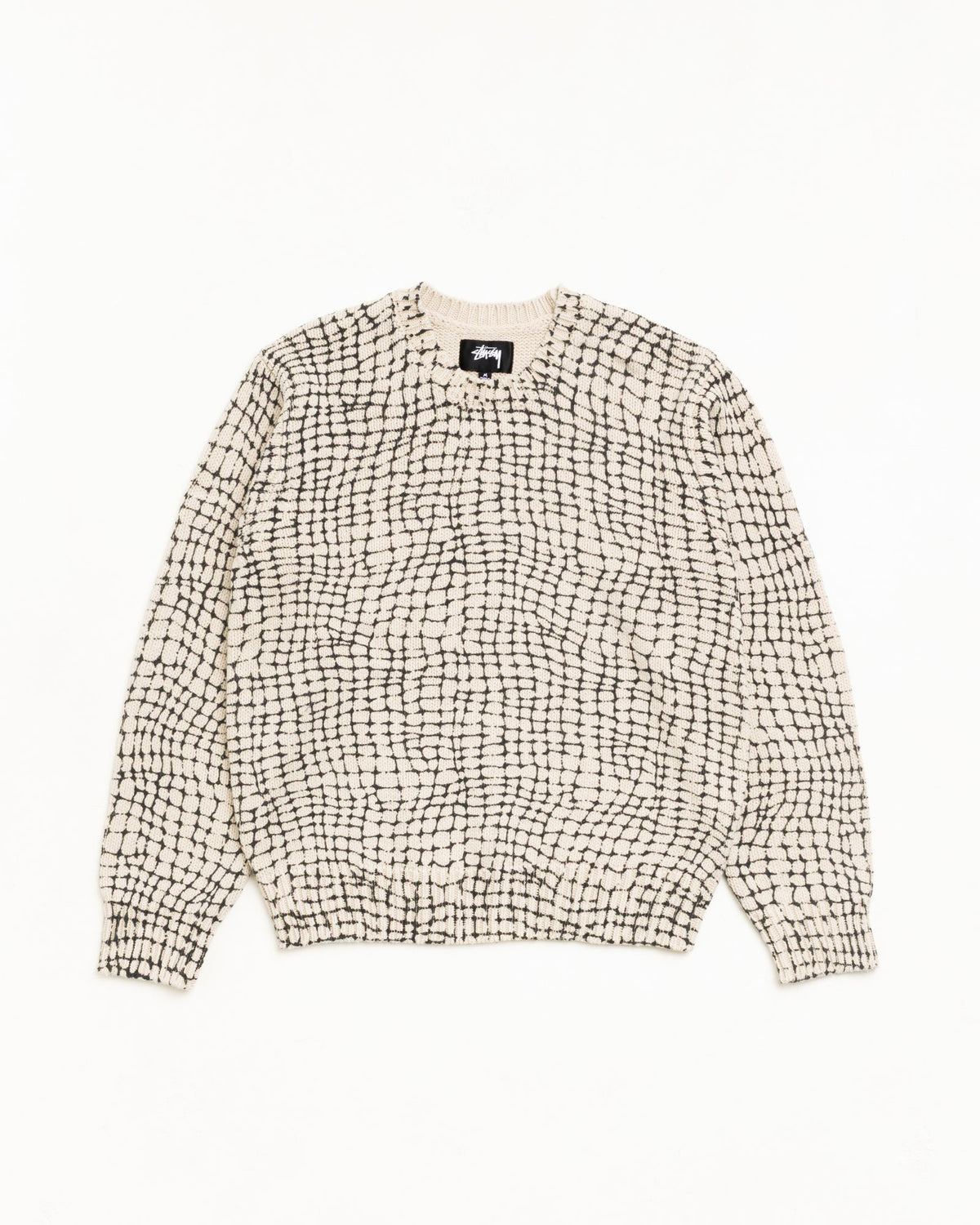 MESH PRINT SWEATER