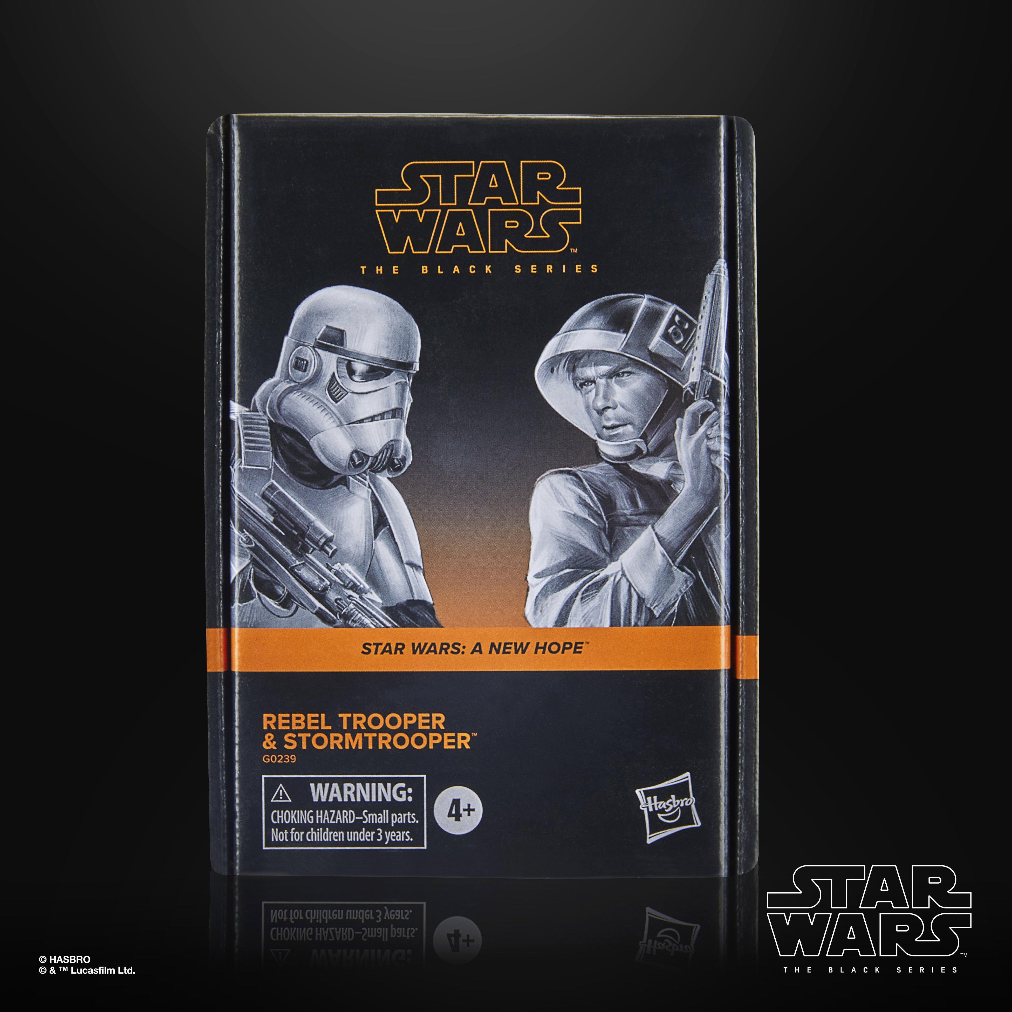 STAR WARS The Black Series Rebel Trooper & Stormtrooper